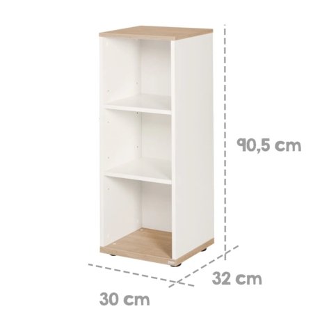 ROBA riiul PIA, White/San Remo Oak, 60925 