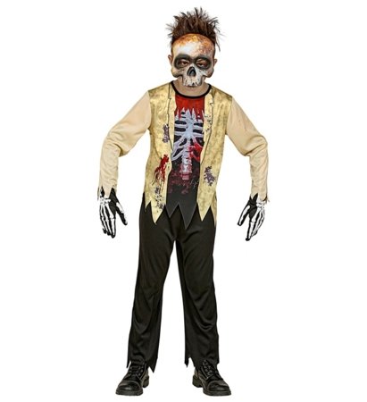 WIDMANN kostüüm Zombie skelet, suurus (128 cm / 5-7 aastat), 98256 