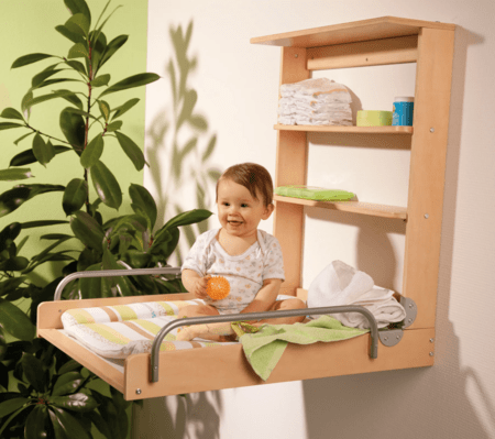 ROBA seinakinnitusega muutmislaud JUNGLE BABY, 26015V97 