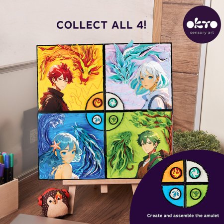 OKTO MANGA 3D kunstikomplekt Vesi 30x40 cm, 20037 