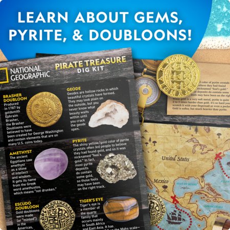 NATIONAL GEOGRAPHIC komplekt Pirate Treasure Dig Kit, RTCHESTDIG 