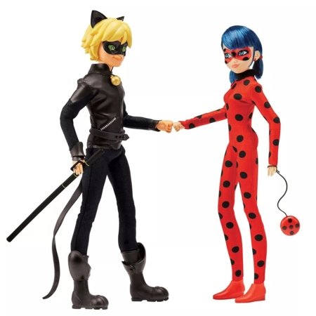 MIRACULOUS Ladybug ja Cat Noir nukkude komplekt, 50365 