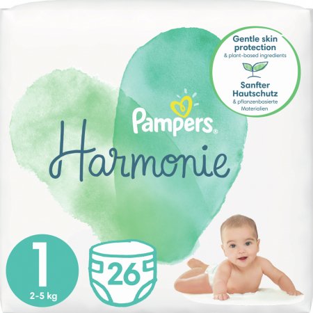 PAMPERS Harmonie teipmähkmed, suurus 1, 50 tk, 2-5kg, 81754109 81754109