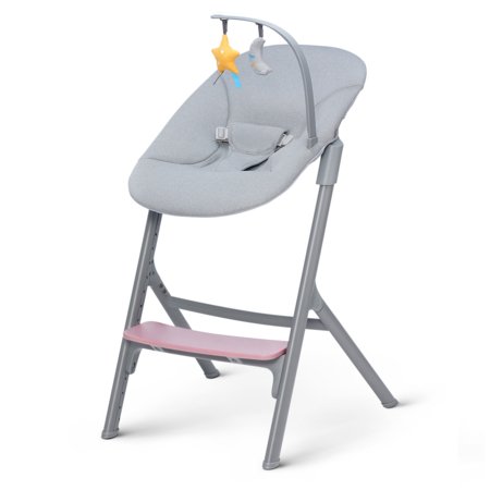 KINDERKRAFT söögitool LIVY ja vastsündinu kiik CALMEE, aster pink, KHLICA00PNK0000 