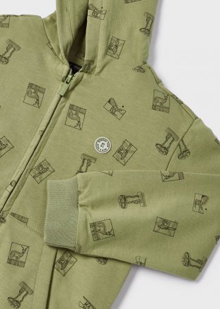 MAYORAL kapuutsiga tõmblukuga pusa 5D, kiwi, 3454-7 3454-7