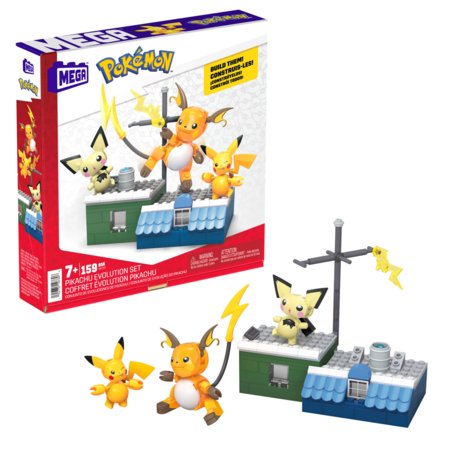 MEGA CONSTRUX POKEMON Pikachu lisa ehituskomplekt HKT23