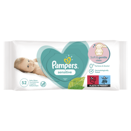 PAMPERS Niisked salvrätikud Sensitive 52x12, 624 tk, 81687211 