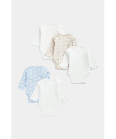 MOTHERCARE pikkade varrukatega bodi, 5tk., FC113  