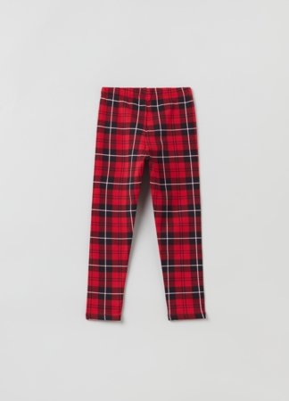 OVS 1 EN GIRL 3-10Y retuusid 8-9 RED/BLACK CHECK 001911878 
