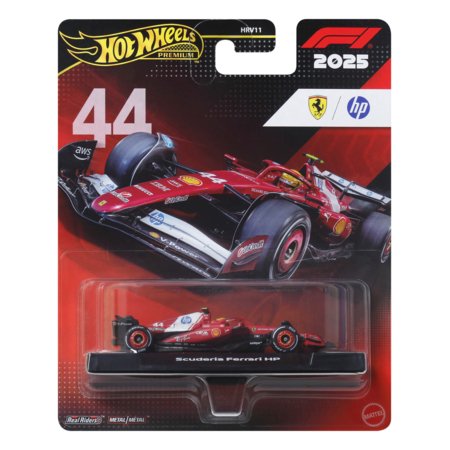 HOT WHEELS 1:64 Premium F1 Ferrari Lewis Hamilton auto, JKD86 