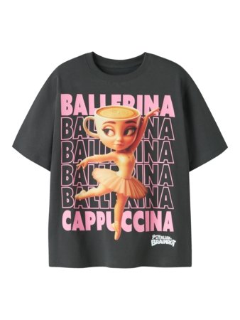 NAME IT BRAINROT lühikeste varrukatega t-särk, 13260398-363D4A, 