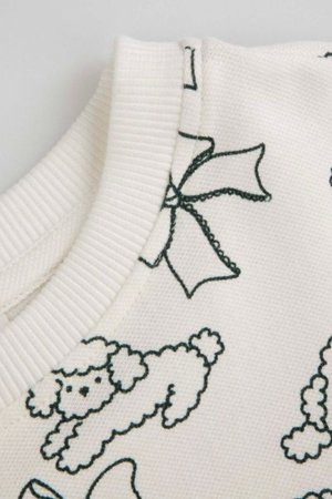 COCCODRILLO t-särgid FROSTING PUDDLE GIRL KIDS, kreemjas, cm 
