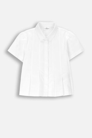 COCCODRILLO lühikeste varrukatega pluus, valge, WC6140201EJG-001-146, 146 suurus 