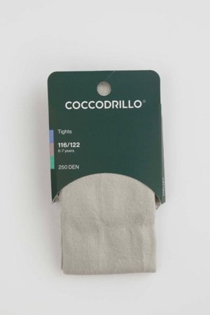 COCCODRILLO sukad TIGHT COTTON PLAIN, hall, ZC5380201TCP-019-128, 128/134 cm 