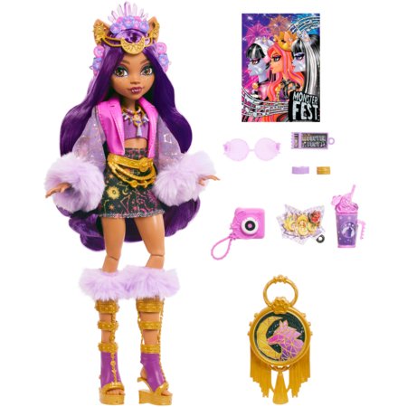 MONSTER HIGH festivalinukk Clawdeen, HXH80