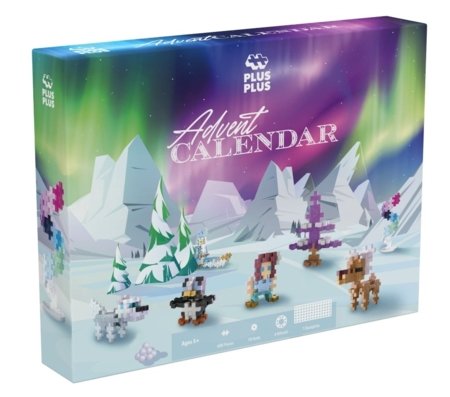 PLUS PLUS advendikalender SANTA'S NORTHERN LIGHTS ADVENTURE, 4337 