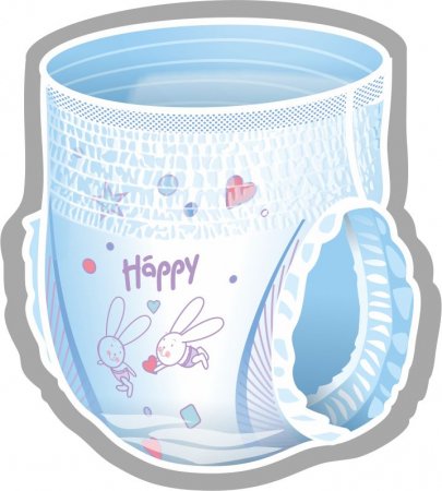 HAPPY mähkmed MIDI, 3 suurus, 6-11 kg, 48 tk. BB-055-MU48-002