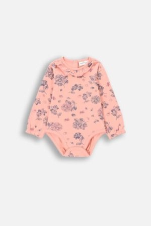 COCCODRILLO body FLOWERS GIRL NEWBORN, powder pink, ZC4112102FGN-033-086, 86 cm 