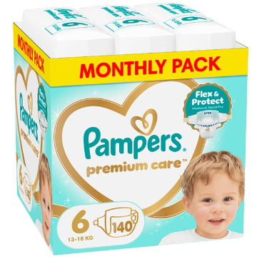 PAMPERS mähkmed Premium Care Monthly, 6 suurus, 13-18kg, 156 vnt., 80883547 