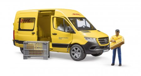 BRUDER 1:16  kulleri kaubik MB Sprinter DHL koos juhiga, 02671 02671