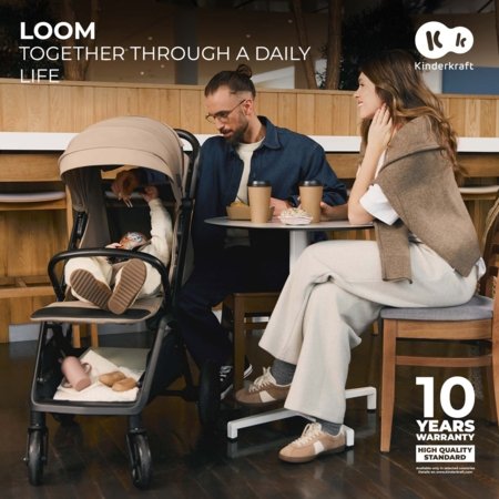 KINDERKRAFT jalutuskäru LOOM, beige, KSLOOM00BEG0000 