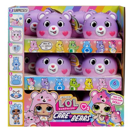 LOL SURPRISE Care Bears nukk karuga, assort., 542704 