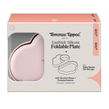 TOMMEE TIPPEE silikoonist kokkupandav taldrik iminapaga ja sektsioonidega, 448743 