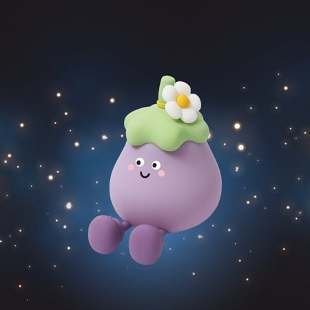 INNOGIO silikoonist öölamp, GIOeggplant, GIO-147 