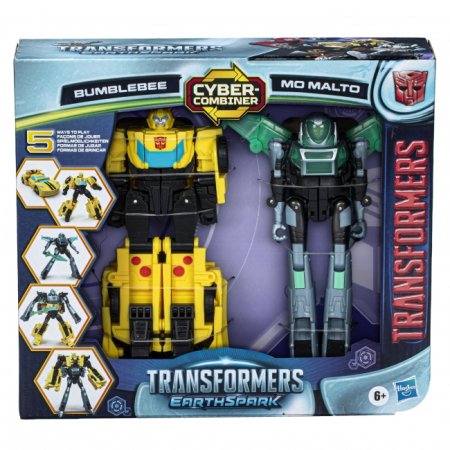TRANSFORMERS transformer Earthspark Cyber-Combiner Bumblebee & Mo Malto, F8439 