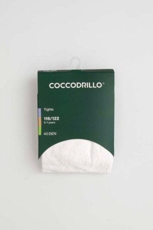 COCCODRILLO sukad TIGHT MICROFIBRE COLORFUL, valge, cm 