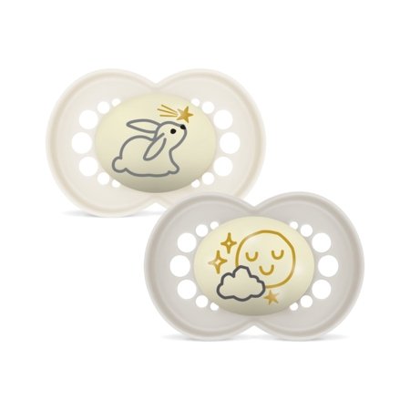 MAM Original Night Helendav öölutt 6-16k silikoon 2tk Neutral, 411566 