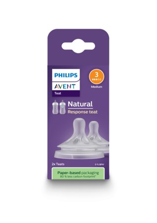 PHILIPS AVENT 8421 pudelilutt Natural, keskmise vooga 2tk SCY963/02 SCY963/02
