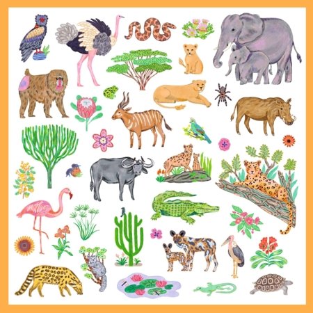 DJECO kleepsukomplekt Kenya (160 tk), DJ09284 