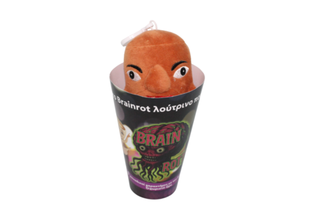 BRAIN ROT rääkiv plüüšist võtmehoidja 15 cm, assortii, BD1270 