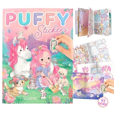 PRINCESS MIMI kleebiste raamat Puffy Stickers, 12491 