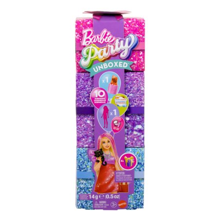 BARBIE Party Unboxed Reveal –Glamuuripeo sari: punases kleidis, JFY68 