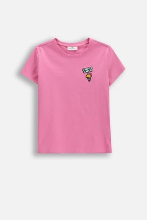 COCCODRILLO lühikeste varrukatega t-särk, roosad, WC6143207LGD-007-104, 104 