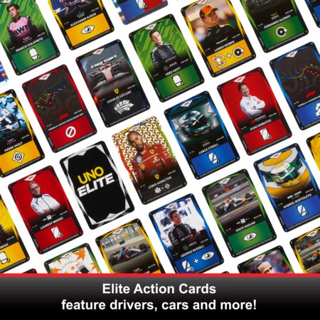 MATTEL GAMES UNO Elite F1 kaardid, JLV42 