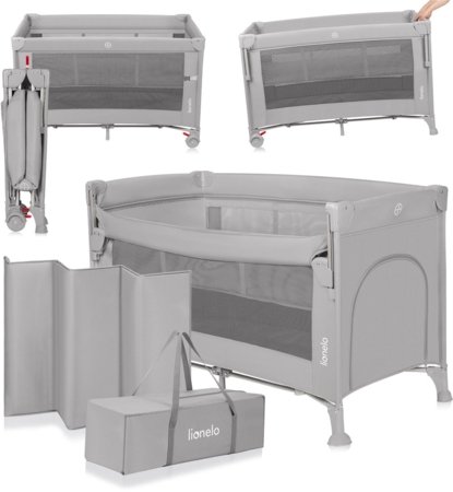 LIONELO reisivoodi-maneež ELLEN, Grey concrete 