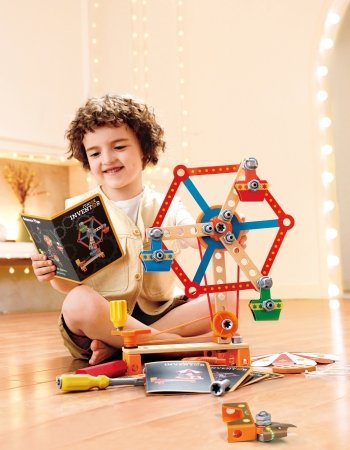 HAPE konstruktor Carnival Builder Set, 73 tarvikuga, E3040A 