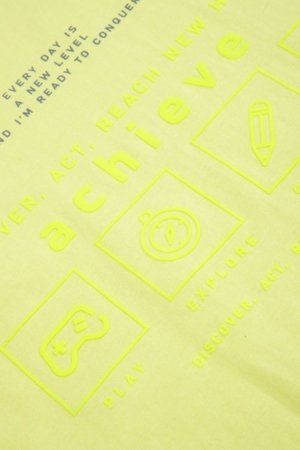 COCCODRILLO lühikeste varrukatega t-särk, kollased, WC6143203NBJ-004-164, 164 cm 