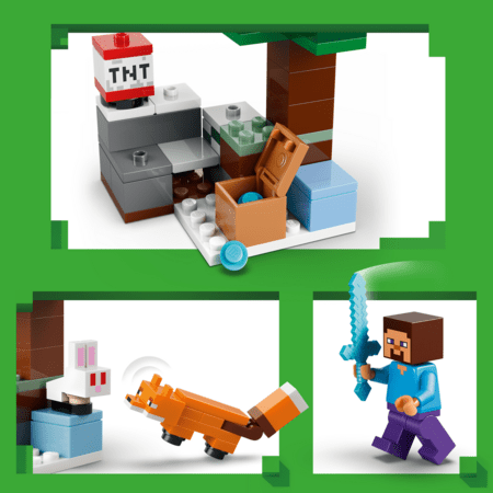 21583 LEGO® Minecraft® Steve'i seiklus taigas 