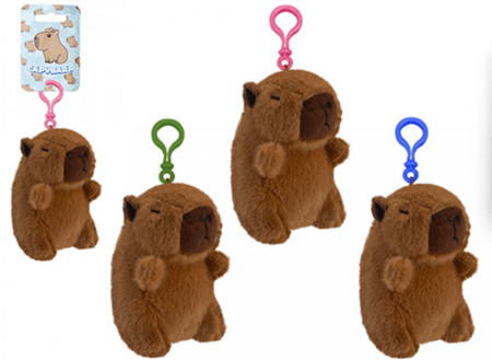 pehme mänguasi kapibaara klambriga 10 cm assortii, 471630 