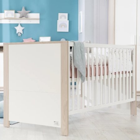 ROBA muudetav voodi OLAF, 70x140 cm., White/Luna elm, 1911777 