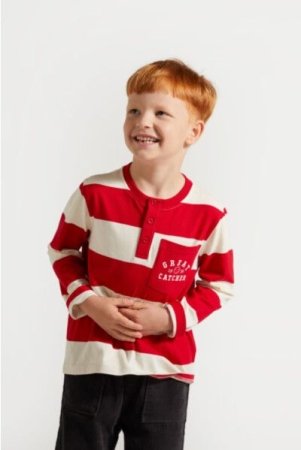 COCCODRILLO lühikeste varrukatega t-särk ACADEMY BOY KIDS, punane, ZC4143101ABK-009-092, 92 cm 