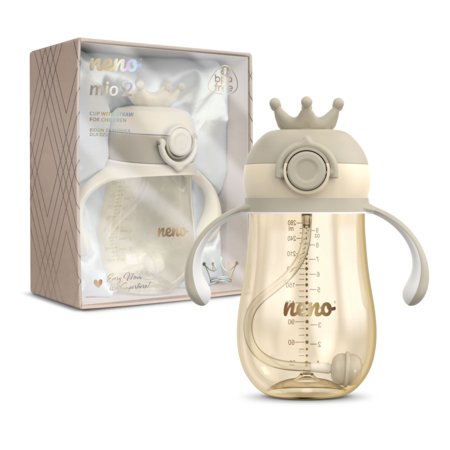 NENO joogipudel kõrrega MIO2, brown, 280 ml, NEN-BAB-BT006 