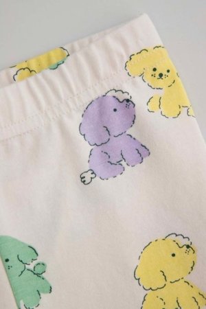 COCCODRILLO leggingud HAPPY PUPPY GIRL NEWBORN, kreemjas, ZC5122104HGN-002-086, 86 cm 