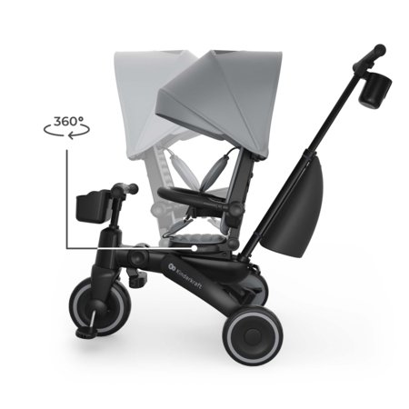 KINDERCRAFT kolmerattaline JAZZ 3, hall, KRJAZZ03GRY0000 