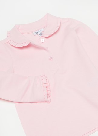 OVS pikkade varrukatega polo särk, roosa, , 001967796 
