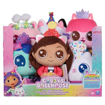 GABBY`S DOLLHOUSE Pehme mänguasi Celebration 15cm, assortii 6068213 